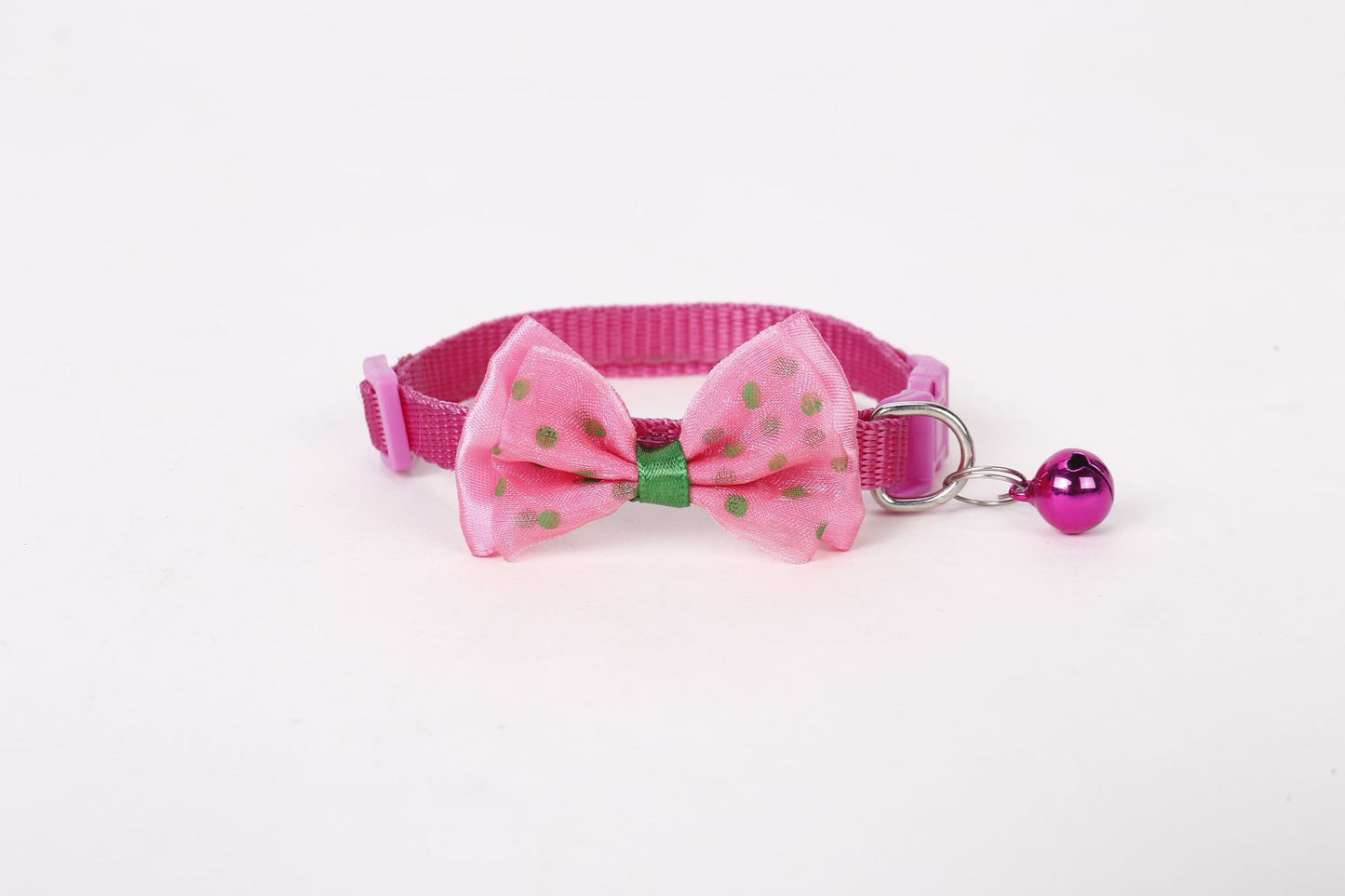 8pcs Bowtie Styles Cat Collar with Bell