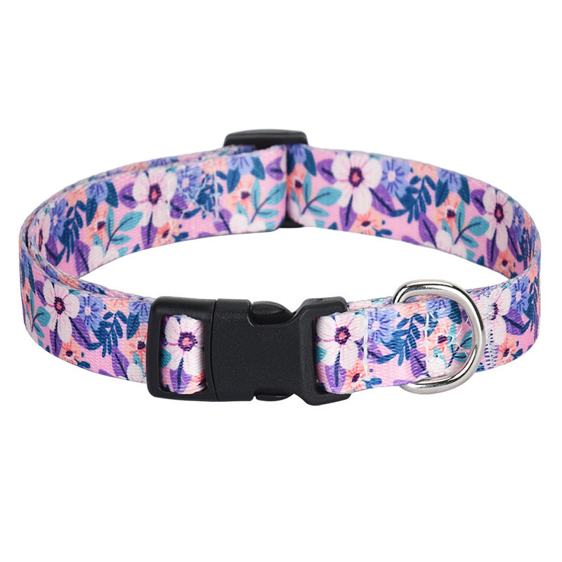 Luxury Printed Colorful Adjustable Pet Collar
