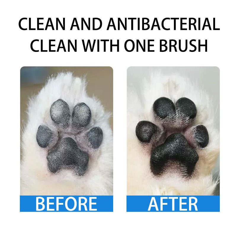 Pet  Paw Cleaner No-Rinse Foaming Cleanser with Removable Soft Silicone Brush