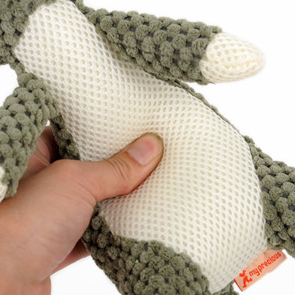 Jouets interactifs en peluche pour chien, jouets à mâcher mignons et couineurs, chiot, lion, loup, éléphant, jouets pour chiens et chats 