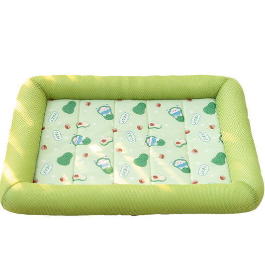 Cooling Non-Slip Dog Bed Waterproof Bolster Cat Beds
