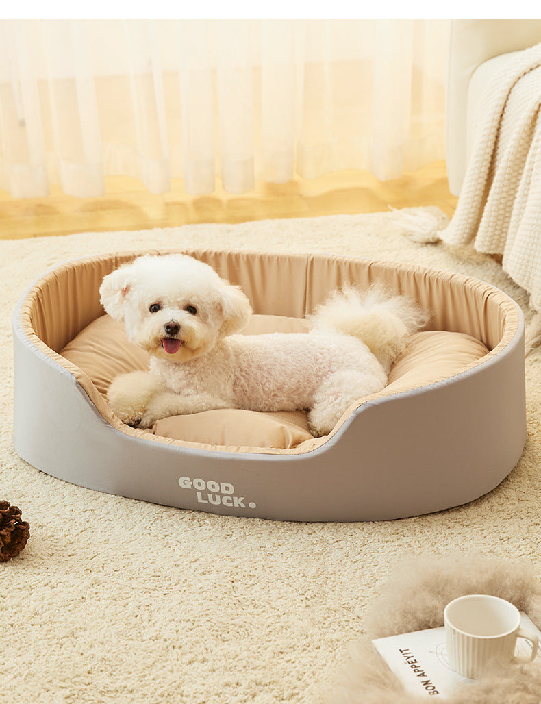 Four Seasons Pet Kennel Washable Double-sided Soft Dog Large Bed