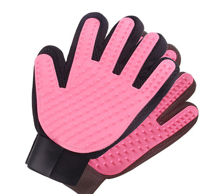Pet Grooming Glove Gentle Deshedding Brush Glove - 1 Pair