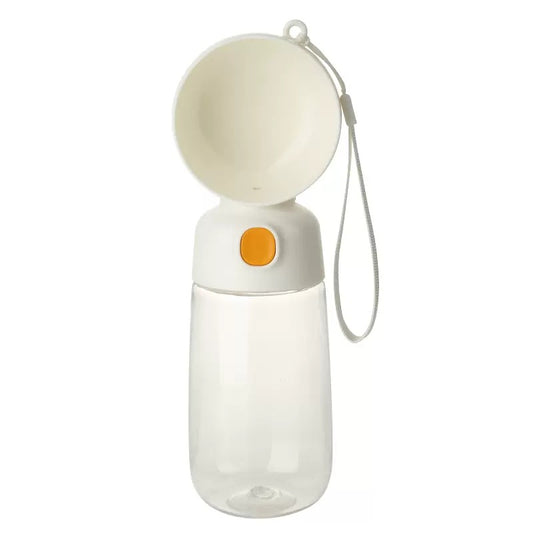 Portable Dog Water Bottle for Walking - Dog Travel Water Dispenser with Food Container