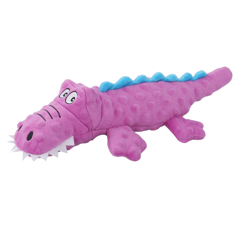 Stuffed Crocodile Plush Squeaker Dog Toy