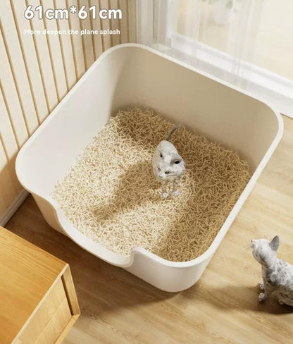 Cat litter box oversized extra large semi-closed open cat supplies