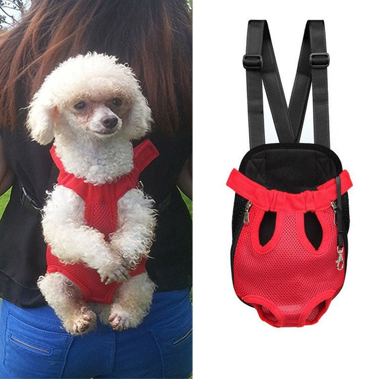 Breathable Mesh Adjustable Front Cat Dog Carrier Backpack Travel Pet Bag