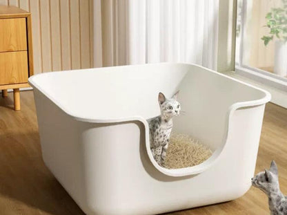 Cat litter box oversized extra large semi-closed open cat supplies