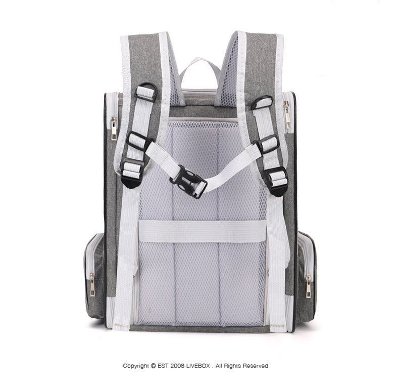 Expandable Pet Carrier Breathable Collapsible Soft Cat Travel Bag