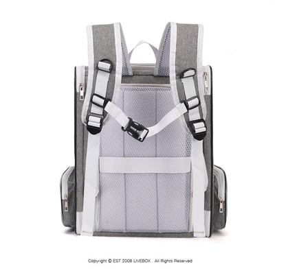 Expandable Pet Carrier Breathable Collapsible Soft Cat Travel Bag