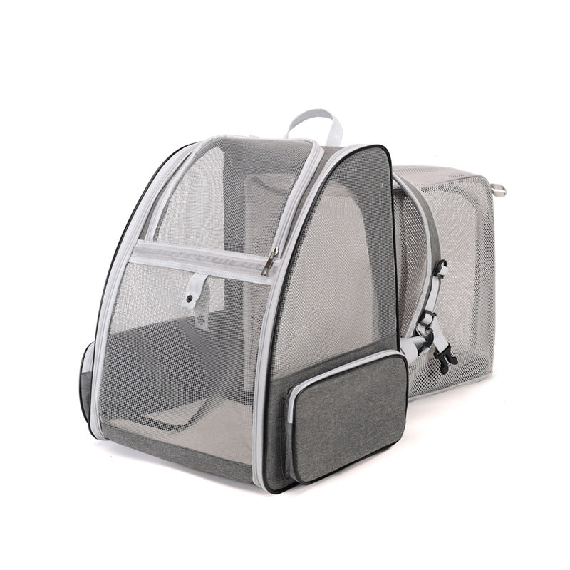 Expandable Pet Carrier Breathable Collapsible Soft Cat Travel Bag