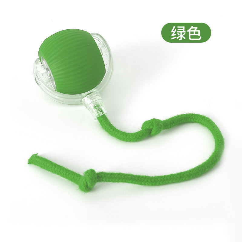Interactive Cat Toys Ball Automatic Rolling Ball with Tail USB Rechargeable