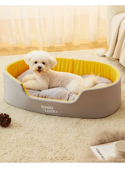 Four Seasons Pet Kennel Washable Double-sided Soft Dog Large Bed