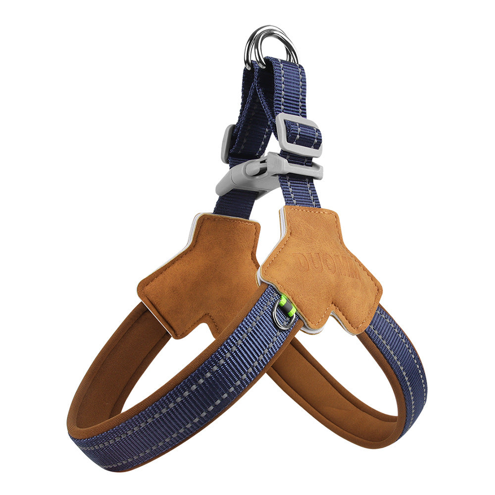 Y Shape  Reflective Strip Breathable Padded Outdoor Dog Harness