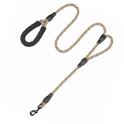 Dog Leash Reflective Traffic Padded Double Handle Lead for Control Safety Training