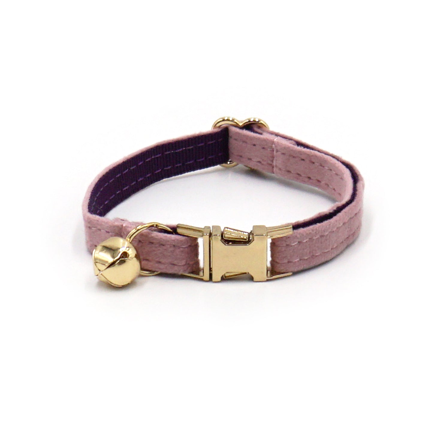 Pets Soft High Quality Velvet Personalized cat Collar With Bell
