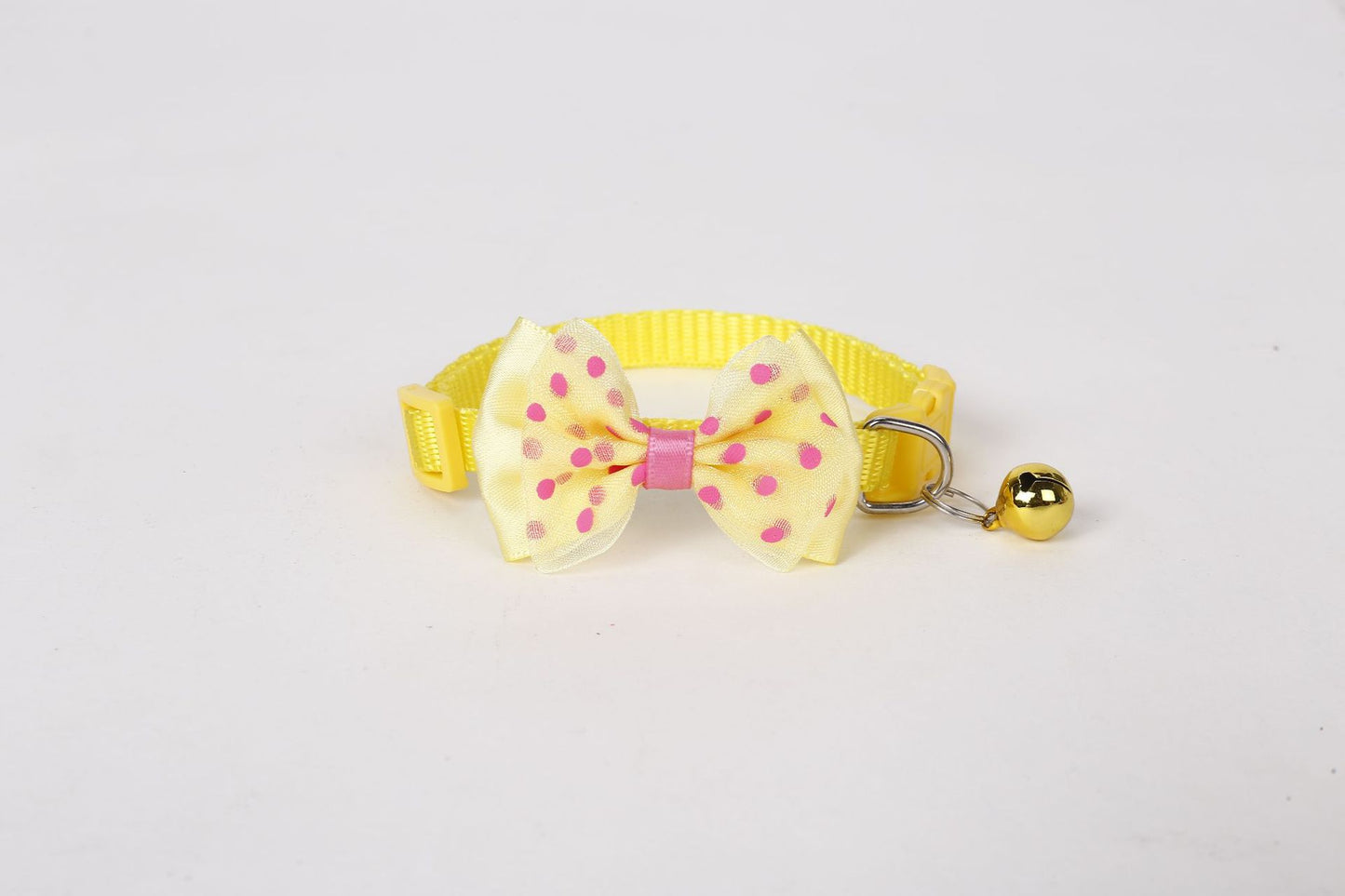 8pcs Bowtie Styles Cat Collar with Bell