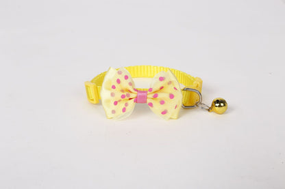 8pcs Bowtie Styles Cat Collar with Bell
