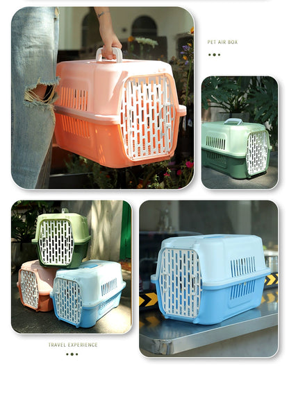 Cat air box out portable cat cage cat bag pet space box dog check box car dog cage box