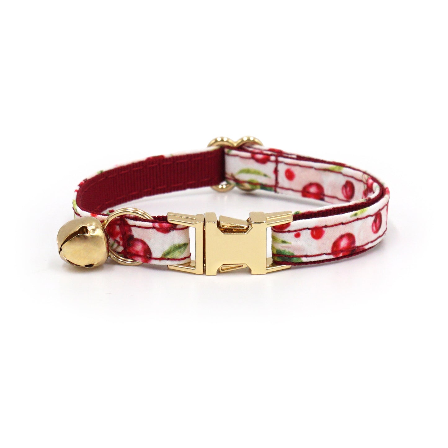 Fruits Style Adjustable Personalized Cat Collar Leash With Removable Bell & Bowtie