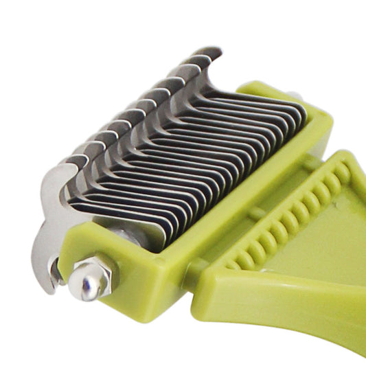 Deshedding Comb for Dogs and Cats Double Sided Undercoat Deshedder Brush