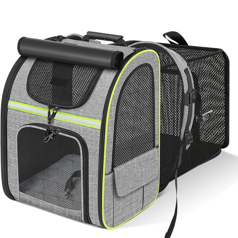 Expandable Breathable Mesh Cat Backpack Pet Carrier Backpack Great for Travel
