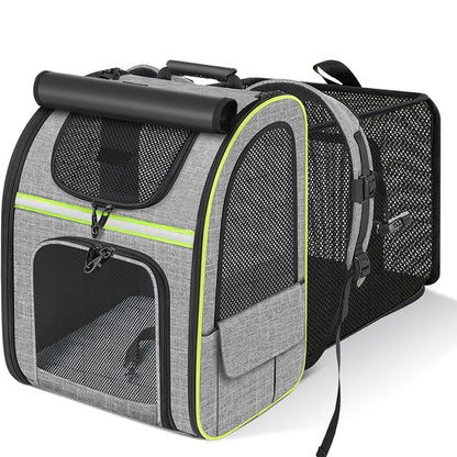 Expandable Breathable Mesh Cat Backpack Pet Carrier Backpack Great for Travel