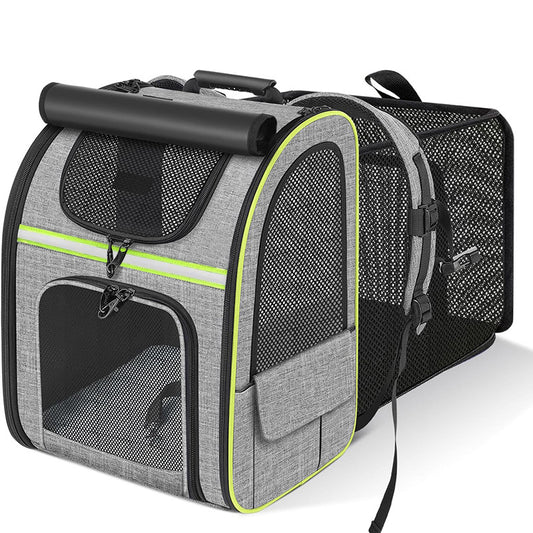 Expandable Breathable Mesh Cat Backpack Pet Carrier Backpack Great for Travel