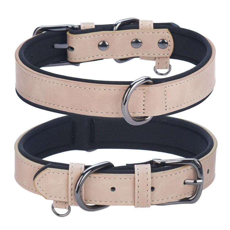 PU Leather Pet Dog Collar Soft Neopron Collars for Pet Dogs