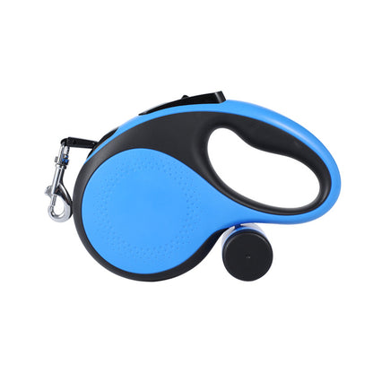 Retractable Dog Leash with Waste Bag Dispenser Soft Anti Slip Grip