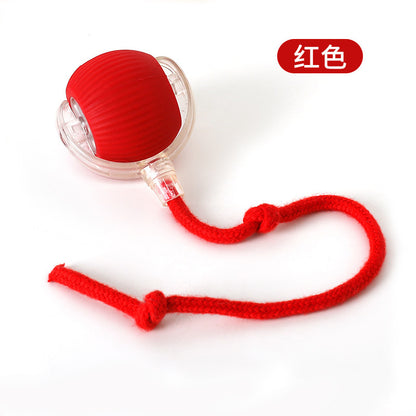 Interactive Cat Toys Ball Automatic Rolling Ball with Tail USB Rechargeable