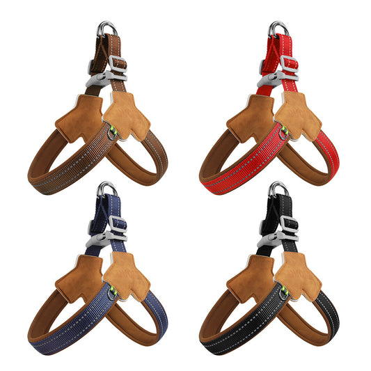Y Shape  Reflective Strip Breathable Padded Outdoor Dog Harness