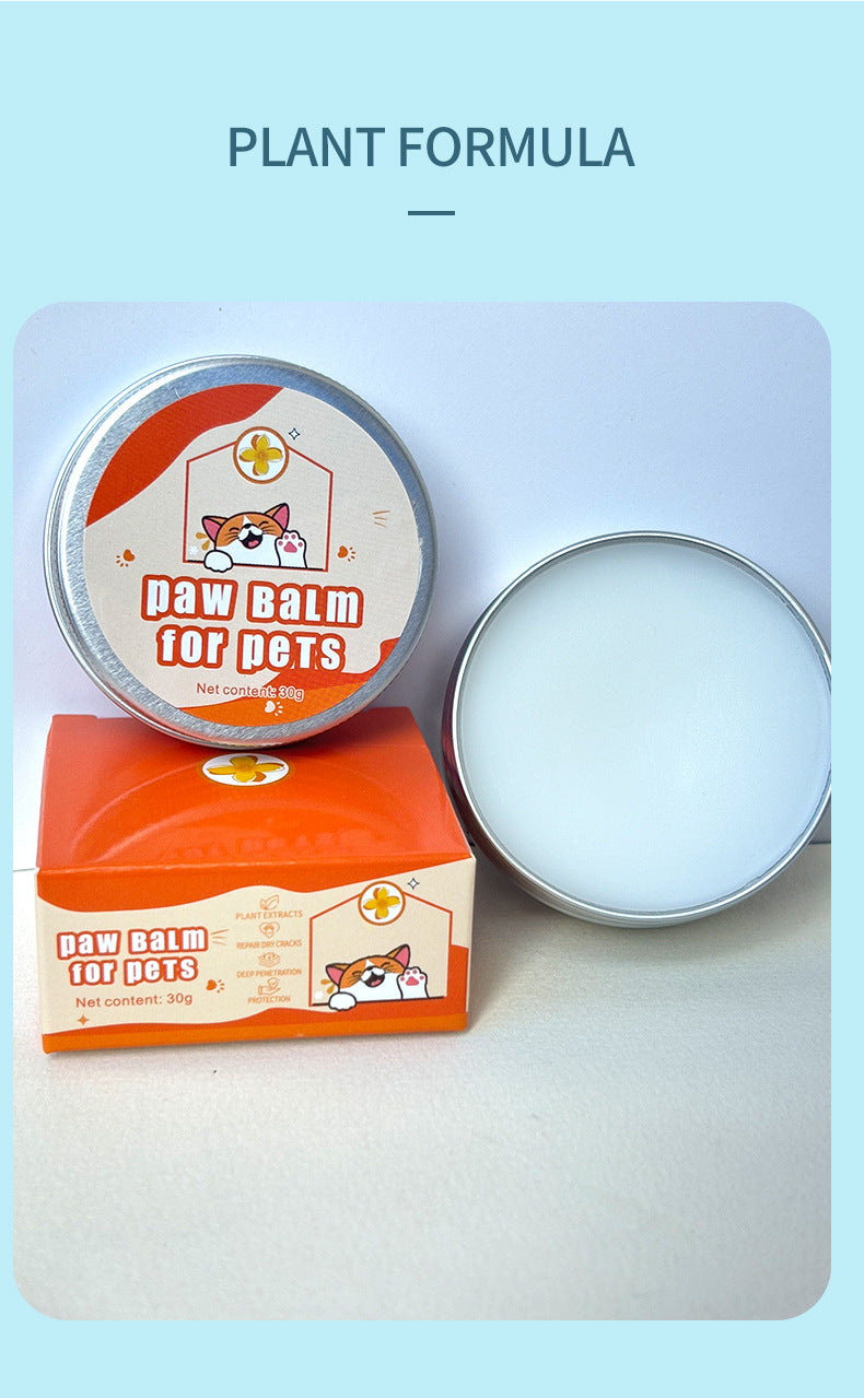 Lick-Safe Organic Paw Nose Balm Protects Dry Cracked Paws for Dogs Cats