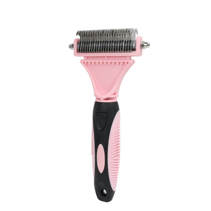 Deshedding Comb for Dogs and Cats Double Sided Undercoat Deshedder Brush