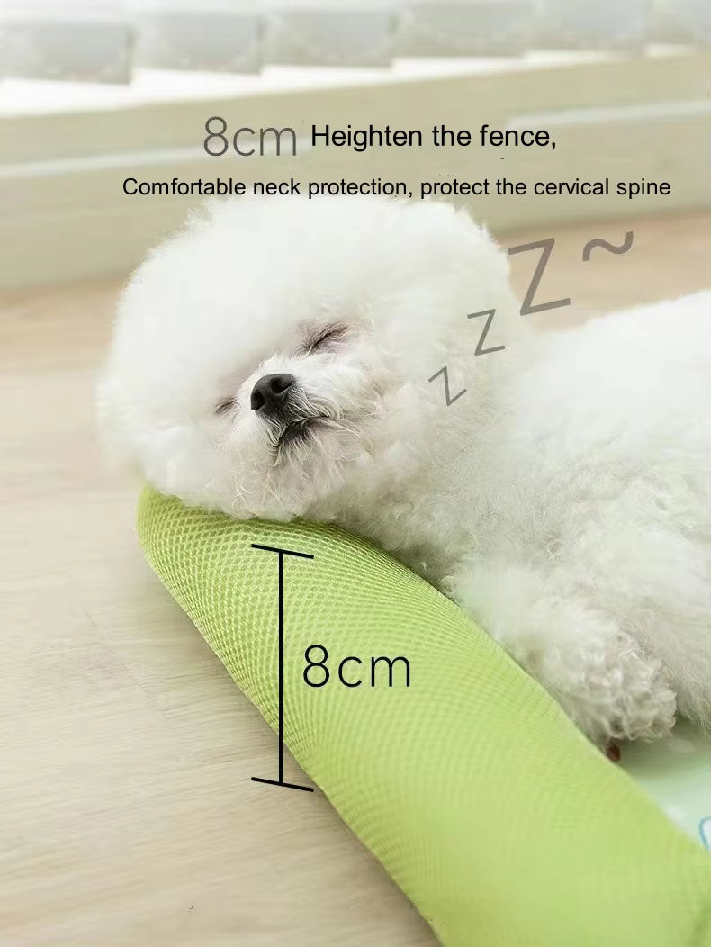 Cooling Non-Slip Dog Bed Waterproof Bolster Cat Beds