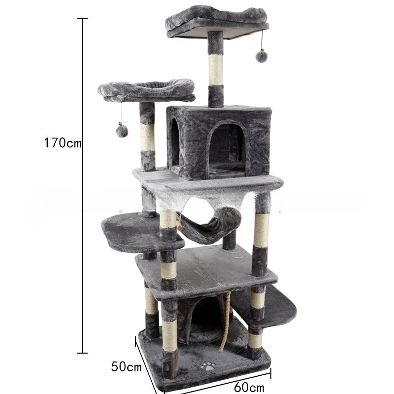 Pet directly from the manufacturer Large cat climbing frame cat nest cat villa sisal cat scratching board cat toy