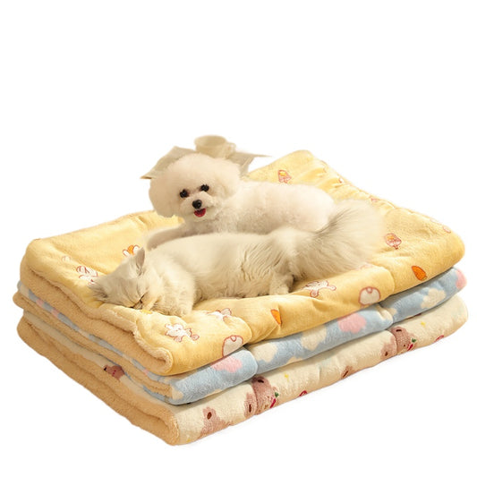1 Pack 3 Blankets Super Soft Cute Pet Blanket Flannel Throw for Dog Puppy Cat