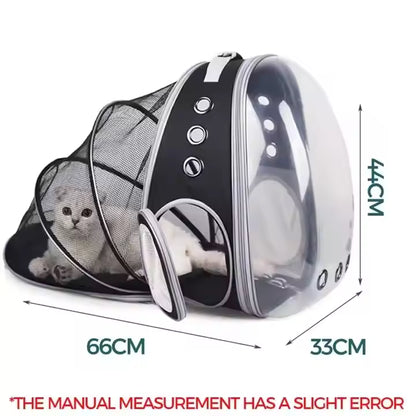 Cat Backpack Bubble Expandable Foldable Breathable Pet Carrier
