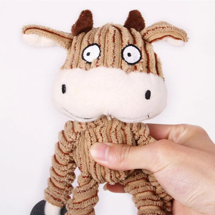 3 PCS Squeaky Plush Dog Chew Toys
