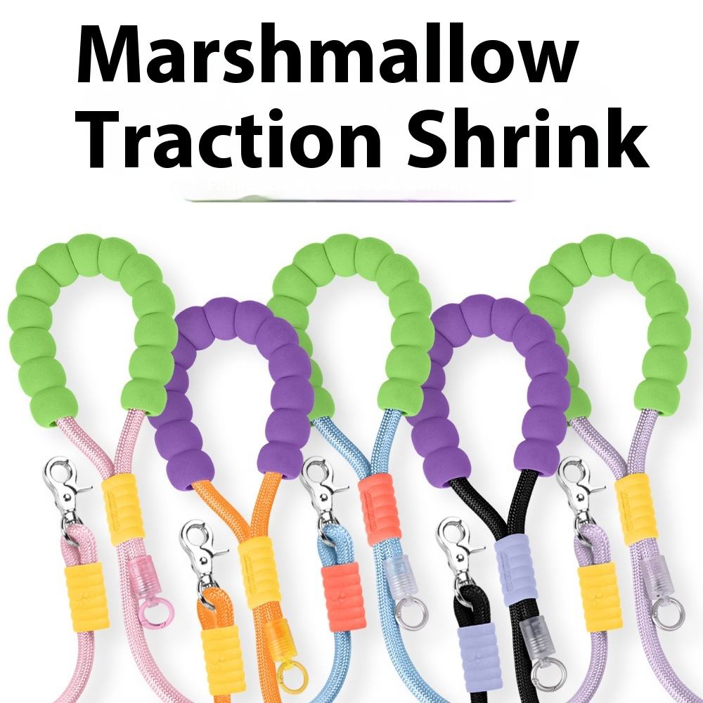 Multi-functional dog training walking leash with poop bag in various colors.
