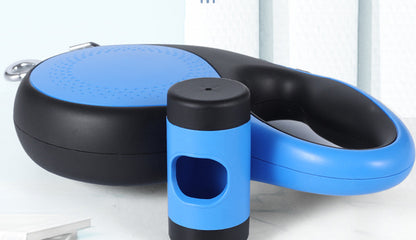 Retractable Dog Leash with Waste Bag Dispenser Soft Anti Slip Grip