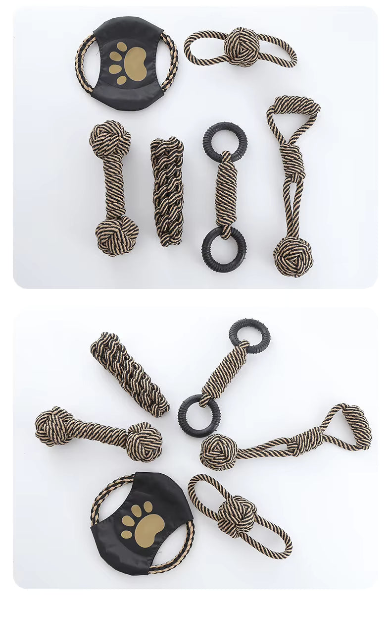 New Braided Cotton Rope Chew Toy Teeth Cleaning Dog Toy