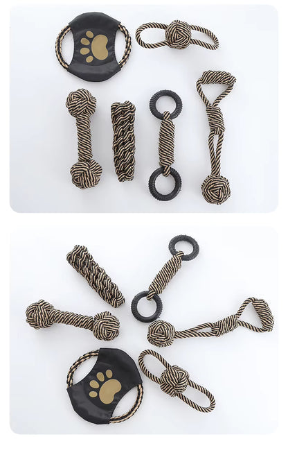New Braided Cotton Rope Chew Toy Teeth Cleaning Dog Toy