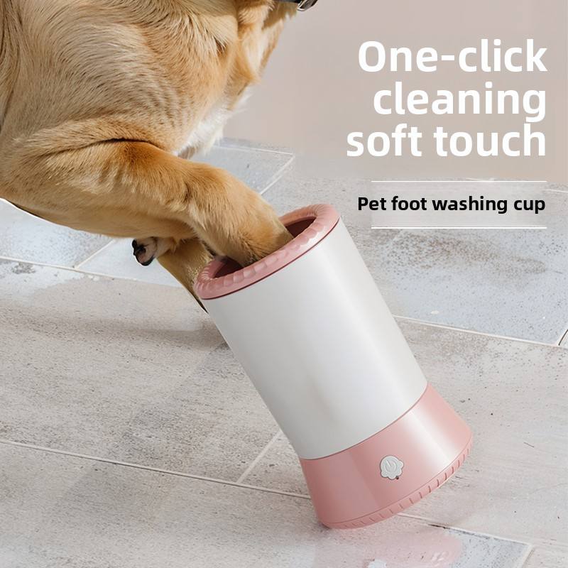 one click cleaning soft touch pet foot washing cup