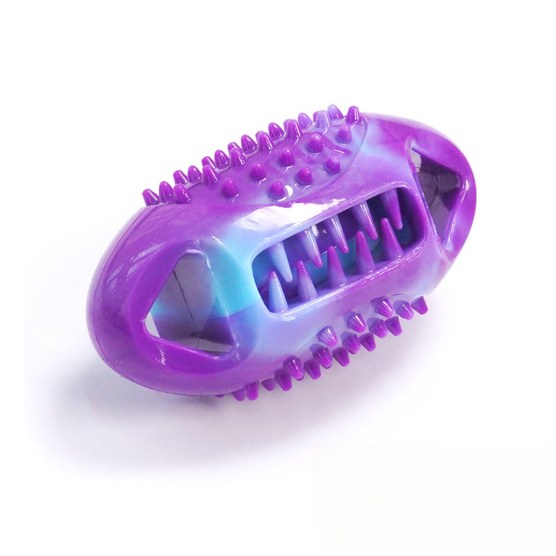 TPR Feeder Colorful Teeth Cleaning Chew Toy For Pet Dog
