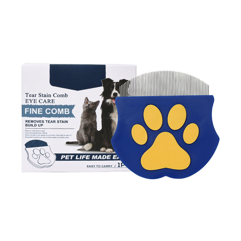 Cepillo de metal pequeño para quitar pelos de mascotas, peine antipulgas para perros y gatos. 