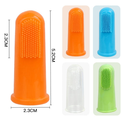 4Pcs Finger Pet Toothbrush Easy Teeth Cleaning and Dental Care