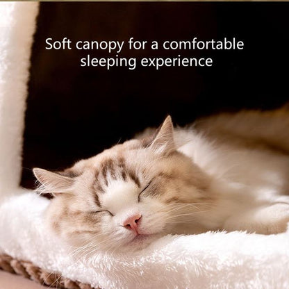 Dog House Warm Cave Sleeping Nest Detachable Foldable Soft Pet Beds