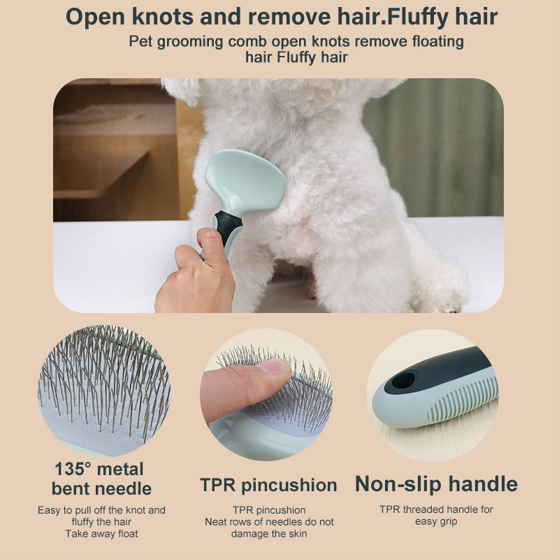 open knot remove floating hair pet grooming comb