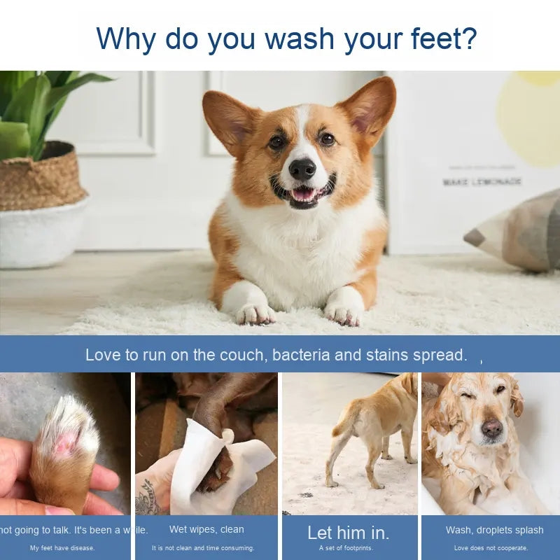 Rechargeable Foot Washer Dog Paw Cleaner Suitable for Paw Cleaning of Dogs pet foot washing cup